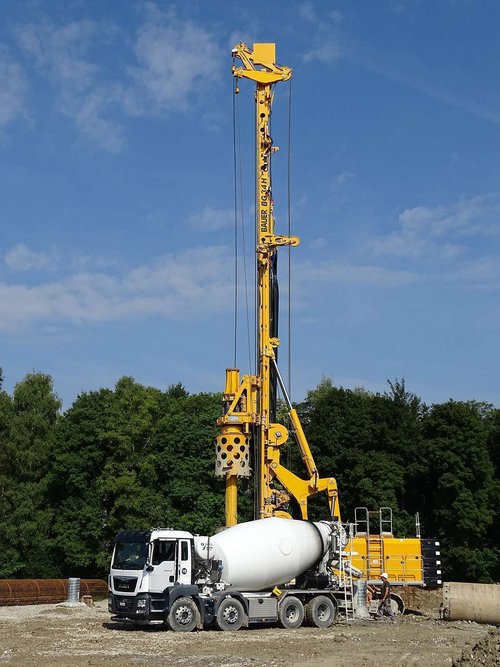 Sur le chantier les produits Avesco TEC, Bauer et Stetter travaillent ensemble