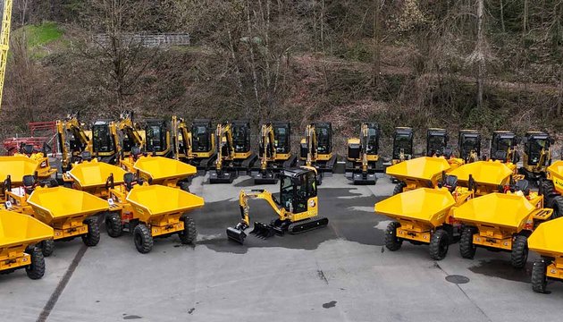 Das Fleet Services Agreement, kurz: FSA, bei der Gebrüder Hodel AG umfasst 32 Maschinen.
