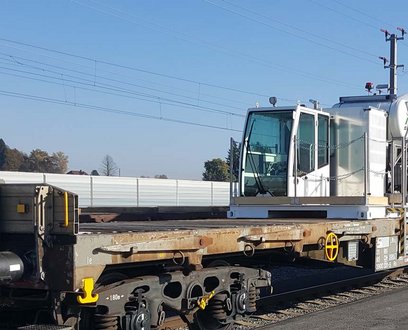 Avesco Fahrmischer am Koralmtunnel