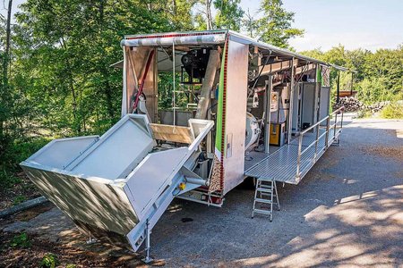Die mobile Pelletfabrik Proxiflex.
