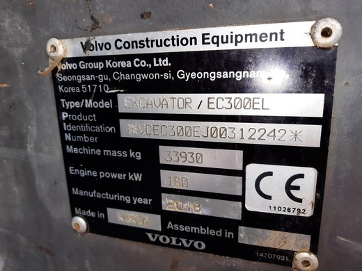 VOLVO EC300EL