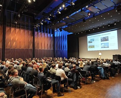 Tec Forum Baden 2024: veduta della sala conferenze del «Trafo».