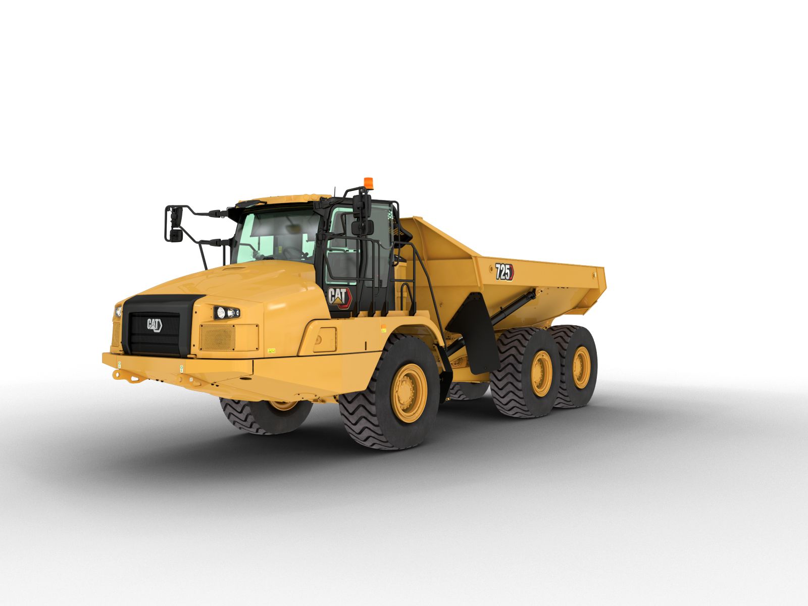 Knickgelenkte Muldenkipper Cat 725